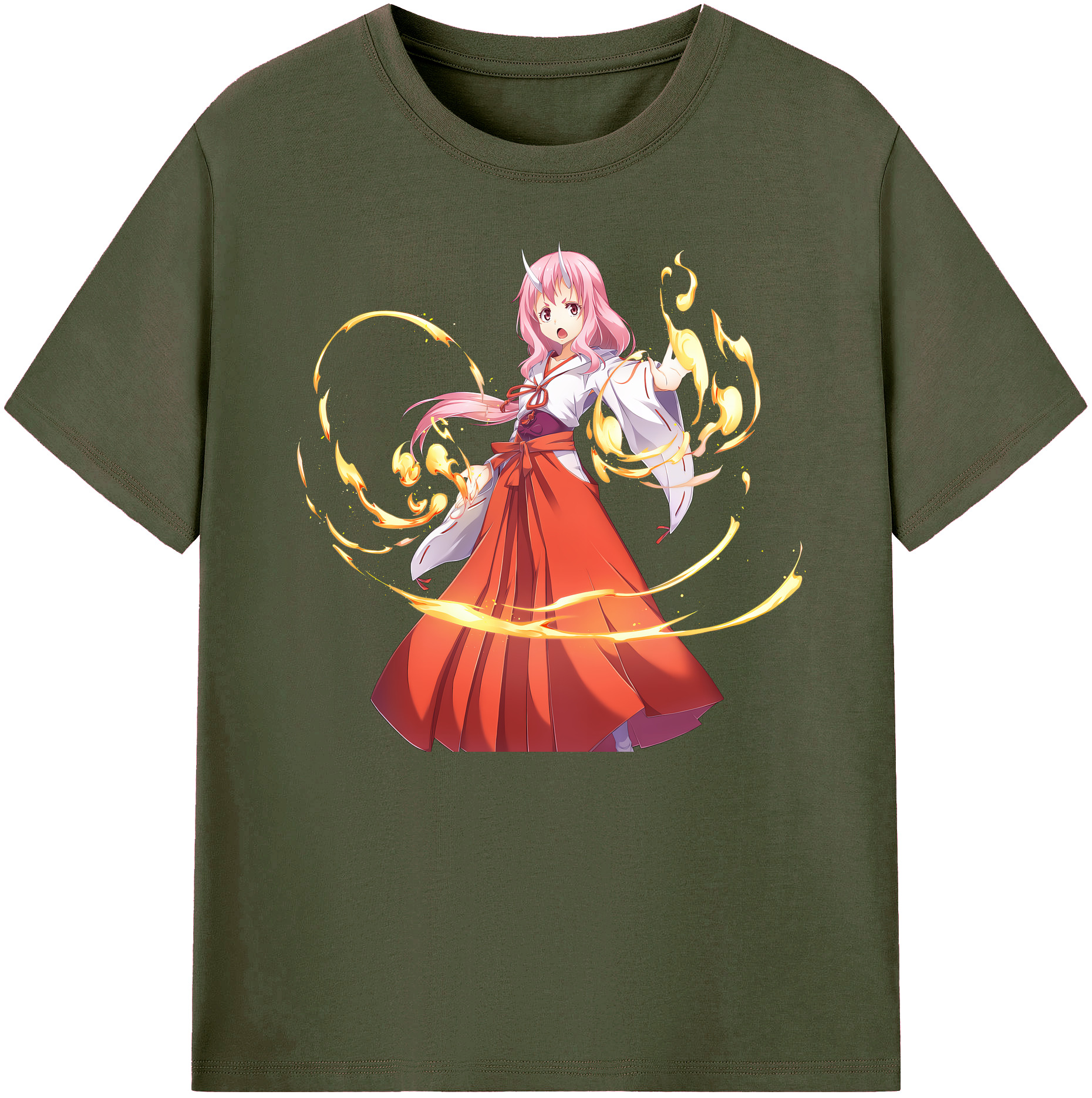 （画像用） 転スラ Regarding Reincarnated to Slime 綿100％ メンズ半袖Tシャツ｜肌触りやわらか＆通気性